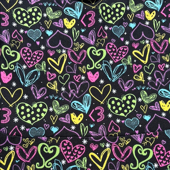 Joyce Concept Girl’s Black Dress, Matching Shorts, Hearts, Flowy, Soft, Size 4 - Picture 5 of 17